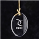 Oval Jade Glass Ornament