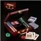 Wooden Box Poker Set