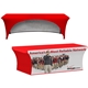 8- ft. Stretch Table Cover Multi - Panel Print, Full Bleed or Custom Fabric Color With An Open Back