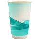 16 oz Full Color Groovy Paper Cup