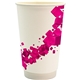 16 oz Full Color Floating Cube Paper Cup