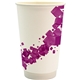 16 oz Full Color Floating Cube Paper Cup