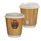 10 oz Full Color Bamboo Pattern Insulated Paper Cup With Lid