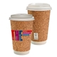 16 oz Full Color Cork Paper Cup With Lid