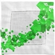 Floating Cubes Fabric Napkin