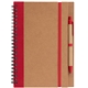 Kraft Hard Cover Spiral Notebook with Pen - ColorJet