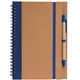 Kraft Hard Cover Spiral Notebook with Pen - ColorJet