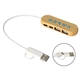Bamboo Dual Port USB Type - C Hub