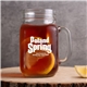 16 oz Maplewood Libbey Mason Jar With Handle