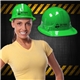 Green Plastic Construction Hats