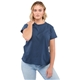 Womens American Giant Cotton Crew Neck Short Sleeve T - Shirt