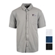 Burnside Perforated Stretch Woven Button - Up