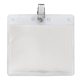 4 x 3 Blank Horizontal Vinyl Pouch with Bulldog Clip