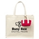 Mini Recycled Cotton Tote Bag With Charm