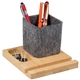 Recycled Felt Bamboo Pen Holder