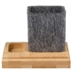 Recycled Felt Bamboo Pen Holder