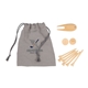 Bamboo Golf Tee Set with Recycled Pouch