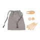 Bamboo Golf Tee Set with Recycled Pouch