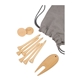 Bamboo Golf Tee Set with Recycled Pouch