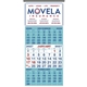 Skinner Kennedy(R) 3- Month Display 12- Sheet Calendar