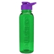 The Boss - 24 oz. Embossed Tritan Bottle with Drink - thru lid