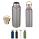 21 oz Tipton Recycled Stainless Steel Bottle With Bamboo Lid