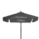 7 Wood Look Tilting Market Umbrella Kit With Valance