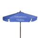 7 Wood Look Tilting Market Umbrella Kit With Valance