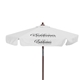 7 Wood Look Tilting Market Umbrella Kit With Valance