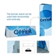 DisplaySplash Triangular Fabric Floor Sign - 78 W X 39 H