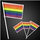 Rainbow Plastic Flags - 4 x 6