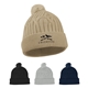 Courtney Cable Knit rPET Pom Beanie