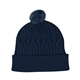 Courtney Cable Knit rPET Pom Beanie