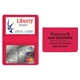 Fold Over Card Case with 2 clear pockets