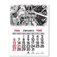 Adhesive Peel - N - Stick(R) Calendar - Rectangle