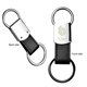 Clip - on Metal Leatherette Key Tag