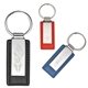 Metal Leatherette Key Tag