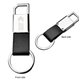 Clip - on Metal Leatherette Key Tag