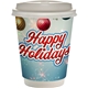 12 oz. Holiday Full Color Paper Cup with Lid