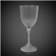 Light Up Frosted Wine Glass with White Stem - 10 Ounce