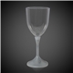 Light Up Wine Glass with White Stem and Clear Top - 10 Ounce