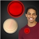 3 Red Glow Circle Badges