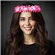 LED Pink Flowers Halo Headband