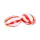 4 Color Process Wrapped Red Striped Peppermint Mega Mints