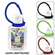 BREEZE 0.5 oz Compact Hand Sanitizer Antibacterial Gel in Flip - Top Squeeze Bottle with Adjustable Silicone Carry Strap