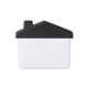 Recycled PS House Shape Magnetic Memo Clip