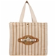 FEED Organic Cotton and Jute Striped Tote
