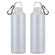 Aloha 25 oz RPET Reusable Translucent Bottle w / Carabiner