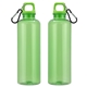 Aloha 25 oz RPET Reusable Translucent Bottle w / Carabiner