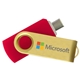 Type - C USB Flash Drive Gold Swivel